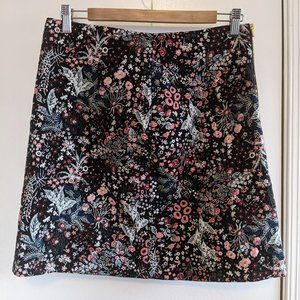Floral Embroidered Skirt